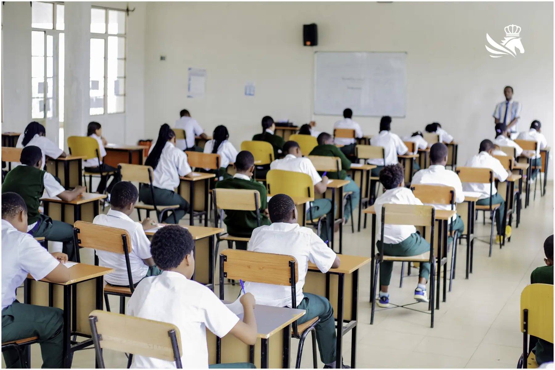 Students during an exam session at CIS