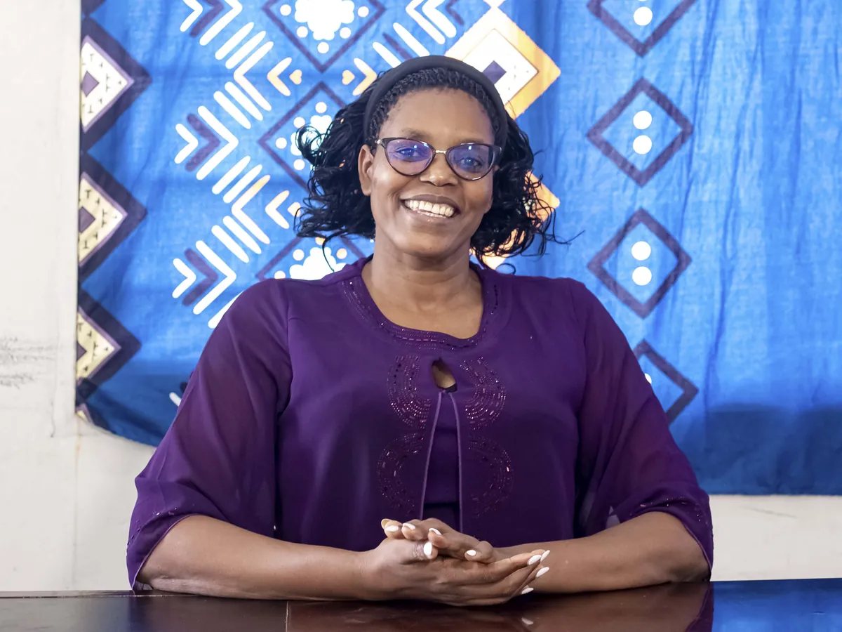 School Coordinator Dr. Sally Mburu at Cubahiro International School
